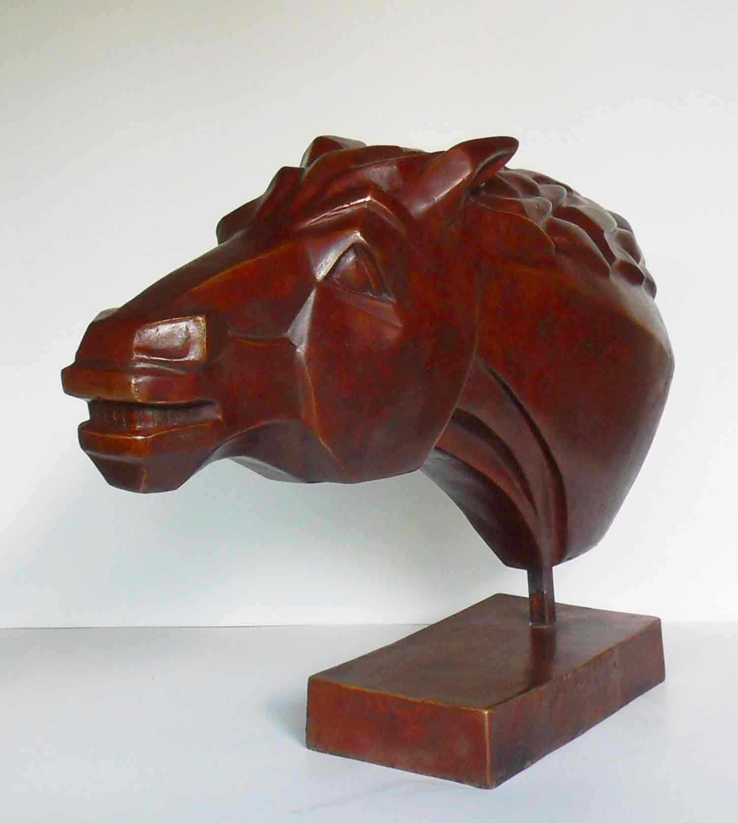 Christian Choquet, tête de cheval, sculpture - Galerie de vente et d’achat d’art contemporain en ligne Artalistic