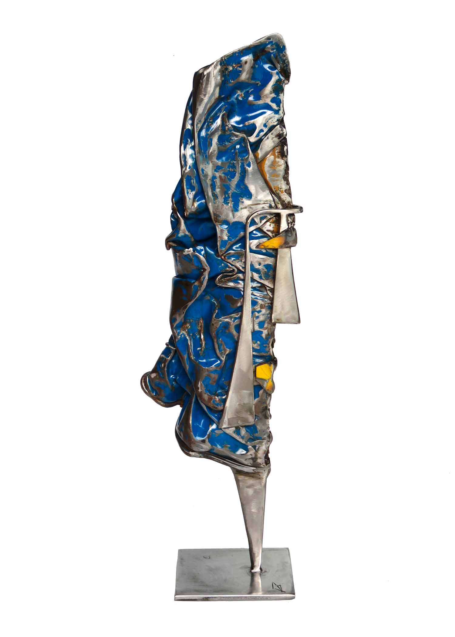 Martinez, compression face, sculpture - Galerie de vente et d’achat d’art contemporain en ligne Artalistic