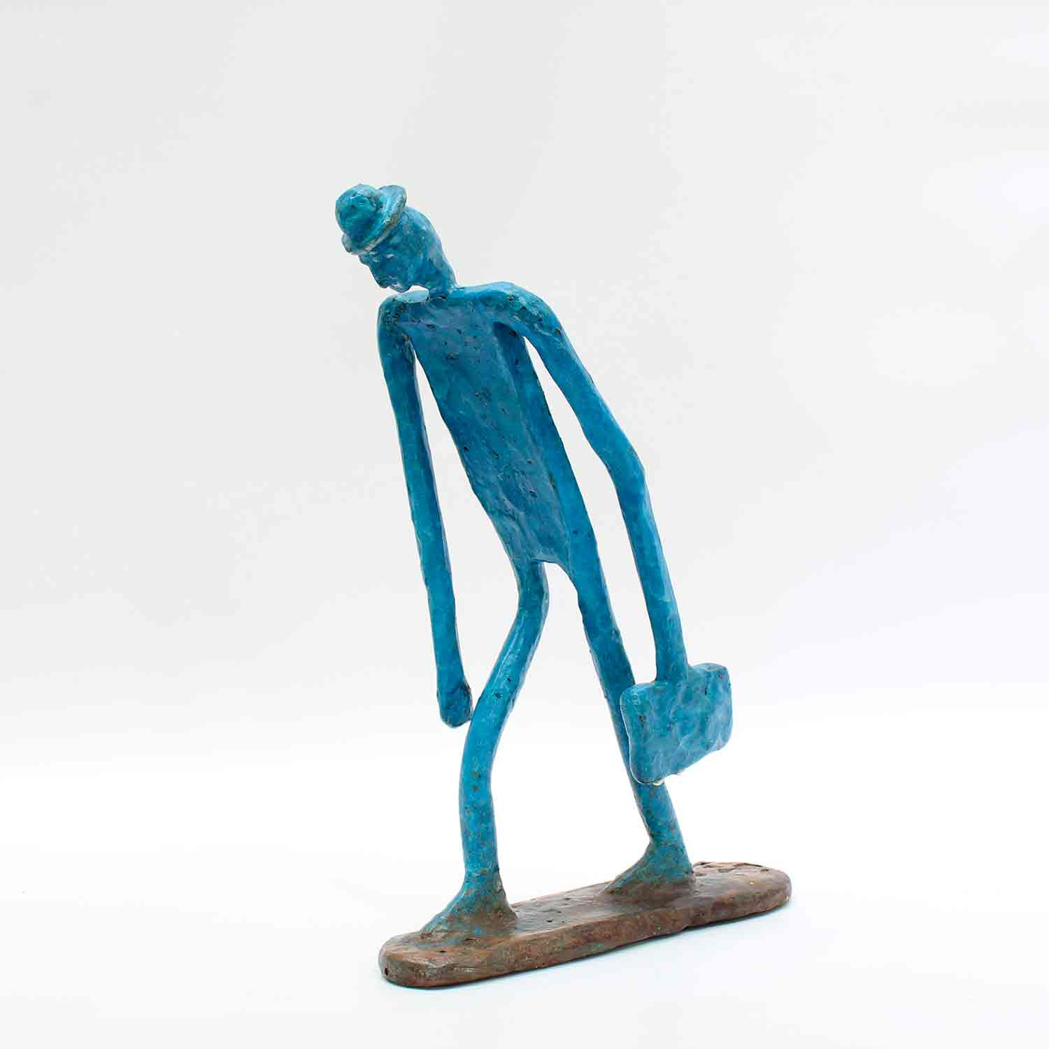 Didier Fournier, L'homme qui va au bureau, sculpture - Galerie de vente et d’achat d’art contemporain en ligne Artalistic