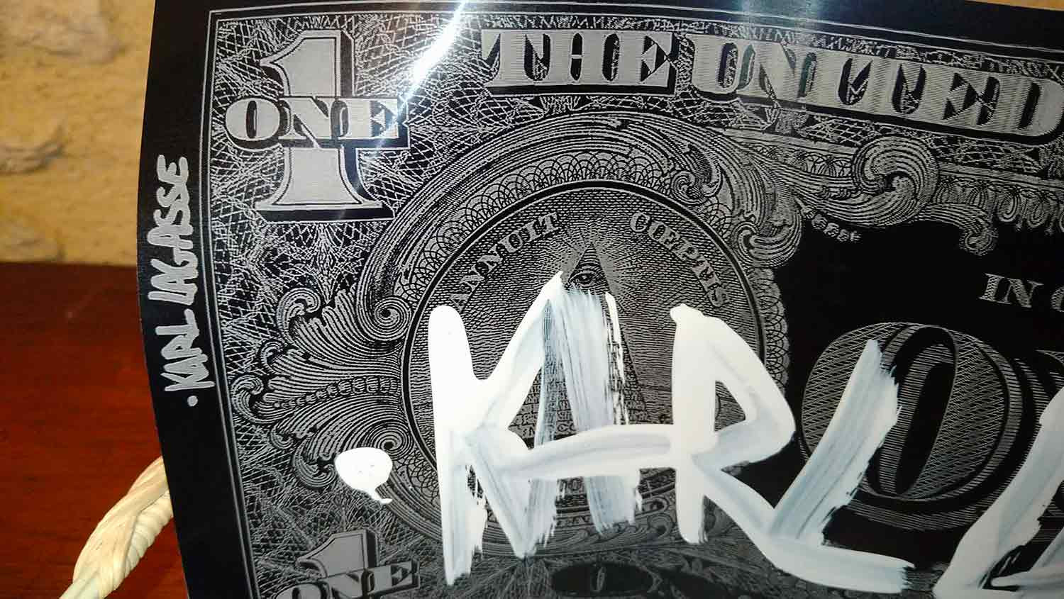 Karl Lagasse, One dollar black my name is, sculpture - Galerie de vente et d’achat d’art contemporain en ligne Artalistic