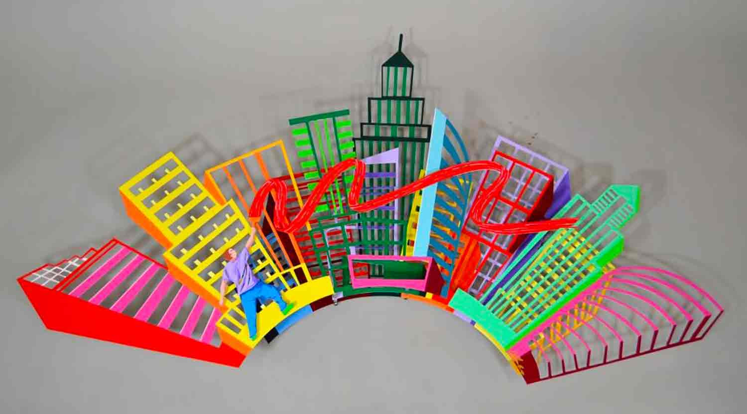 David Kracov, Paint the town red, sculpture - Galerie de vente et d’achat d’art contemporain en ligne Artalistic