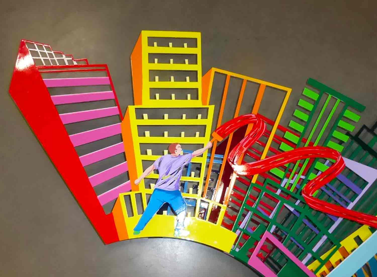 David Kracov, Paint the town red, sculpture - Galerie de vente et d’achat d’art contemporain en ligne Artalistic