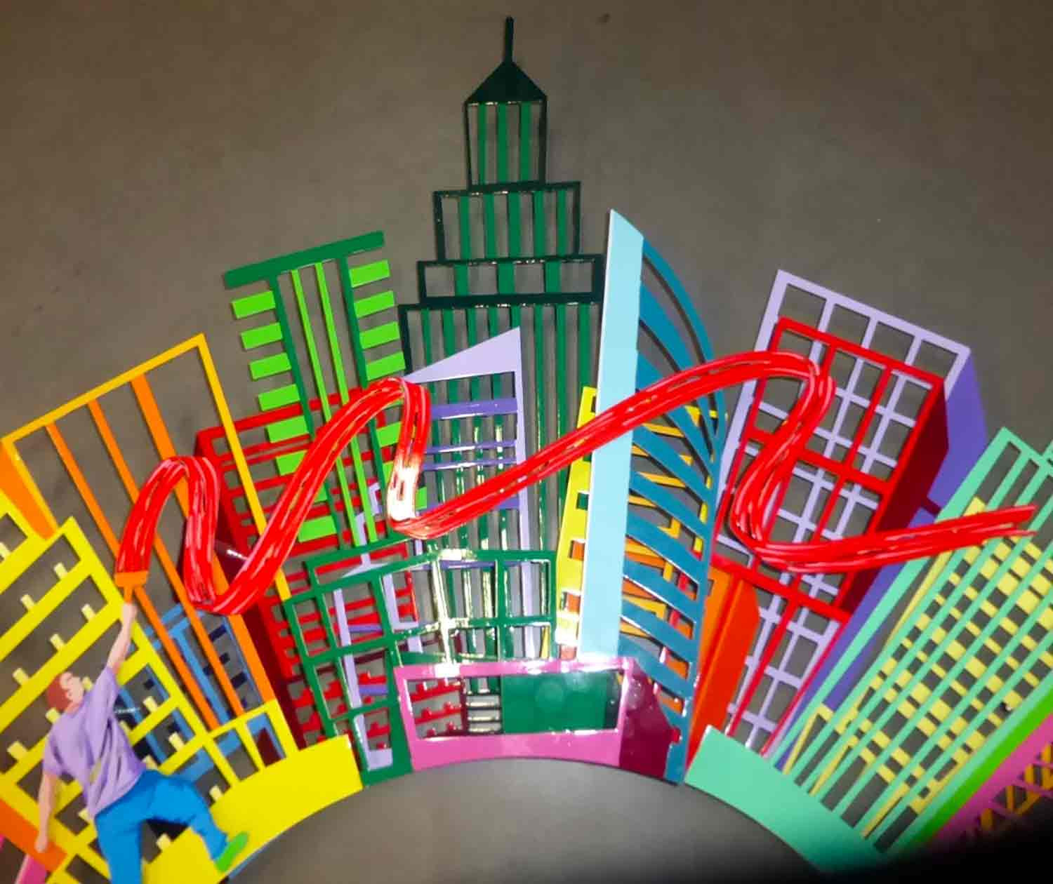 David Kracov, Paint the town red, sculpture - Galerie de vente et d’achat d’art contemporain en ligne Artalistic