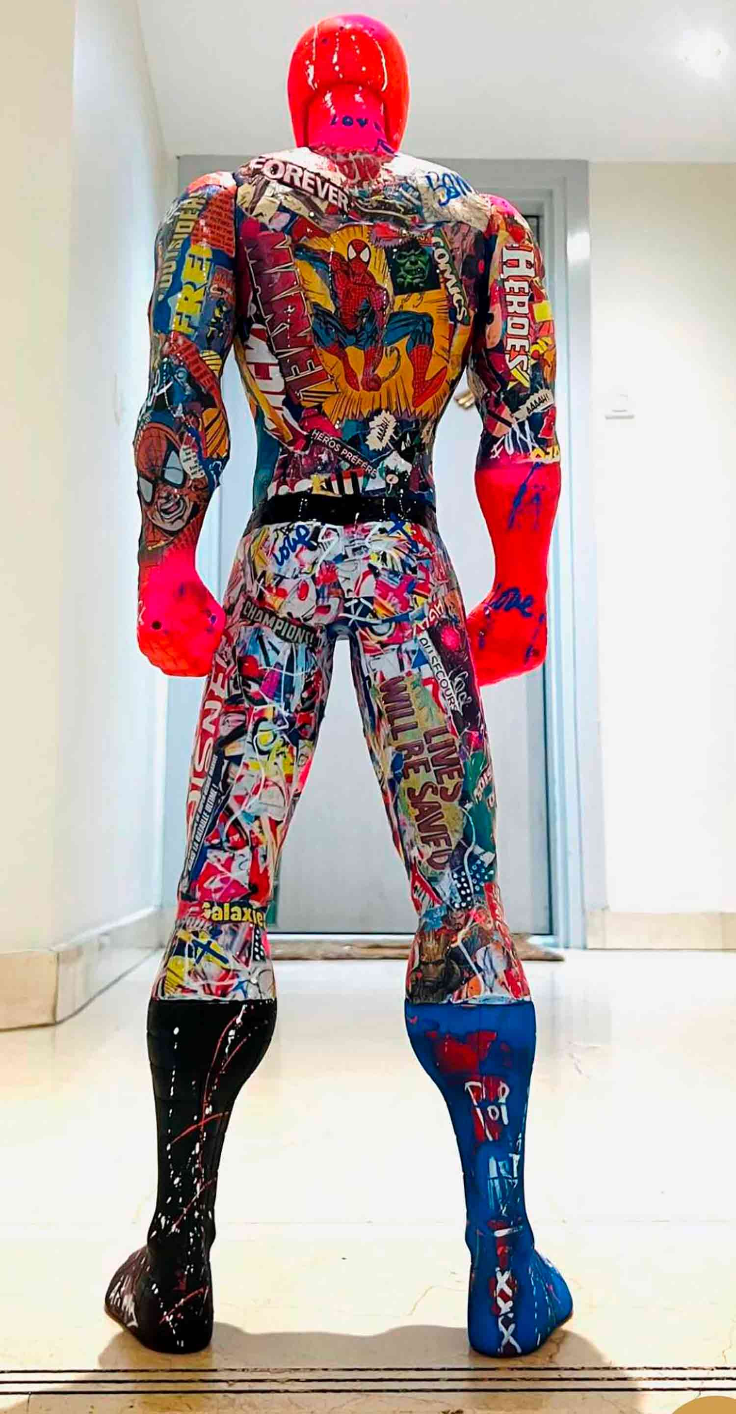 Art'Mony, Spiderman, sculpture - Galerie de vente et d’achat d’art contemporain en ligne Artalistic