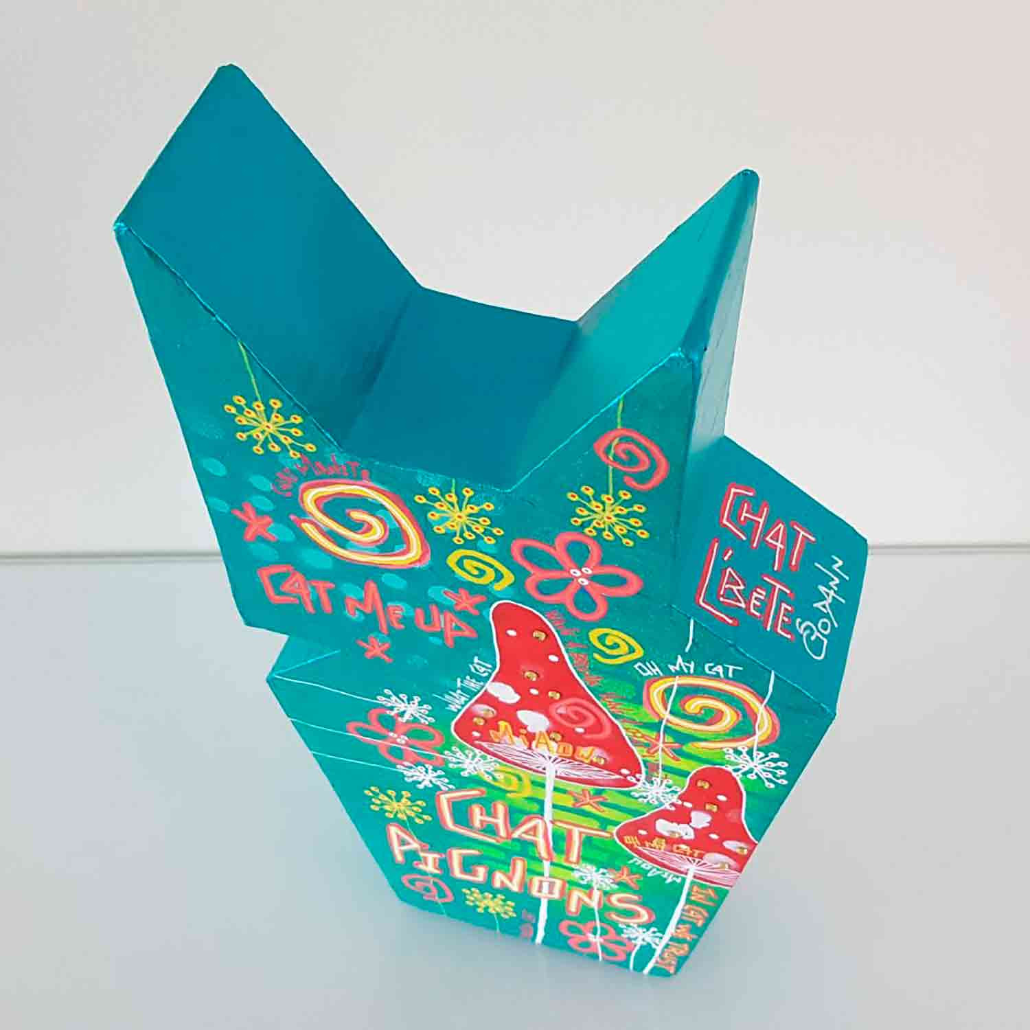 Stéphanie Godann, Chat Pignons, sculpture - Galerie de vente et d’achat d’art contemporain en ligne Artalistic