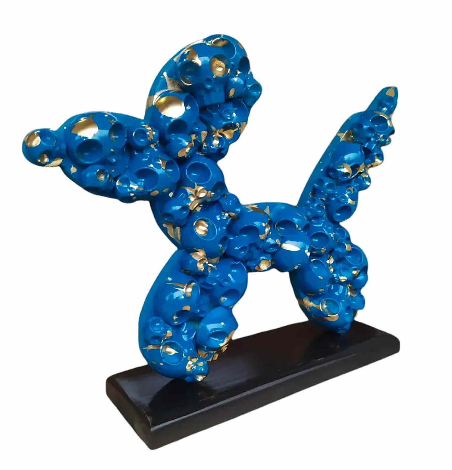 VL, Koonsskull blue, sculpture - Galerie de vente et d’achat d’art contemporain en ligne Artalistic