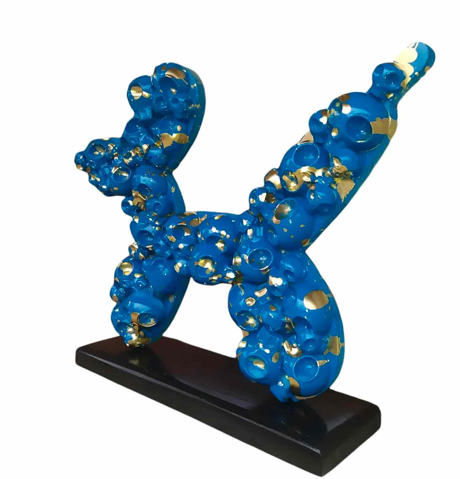 VL, Koonsskull blue, sculpture - Galerie de vente et d’achat d’art contemporain en ligne Artalistic