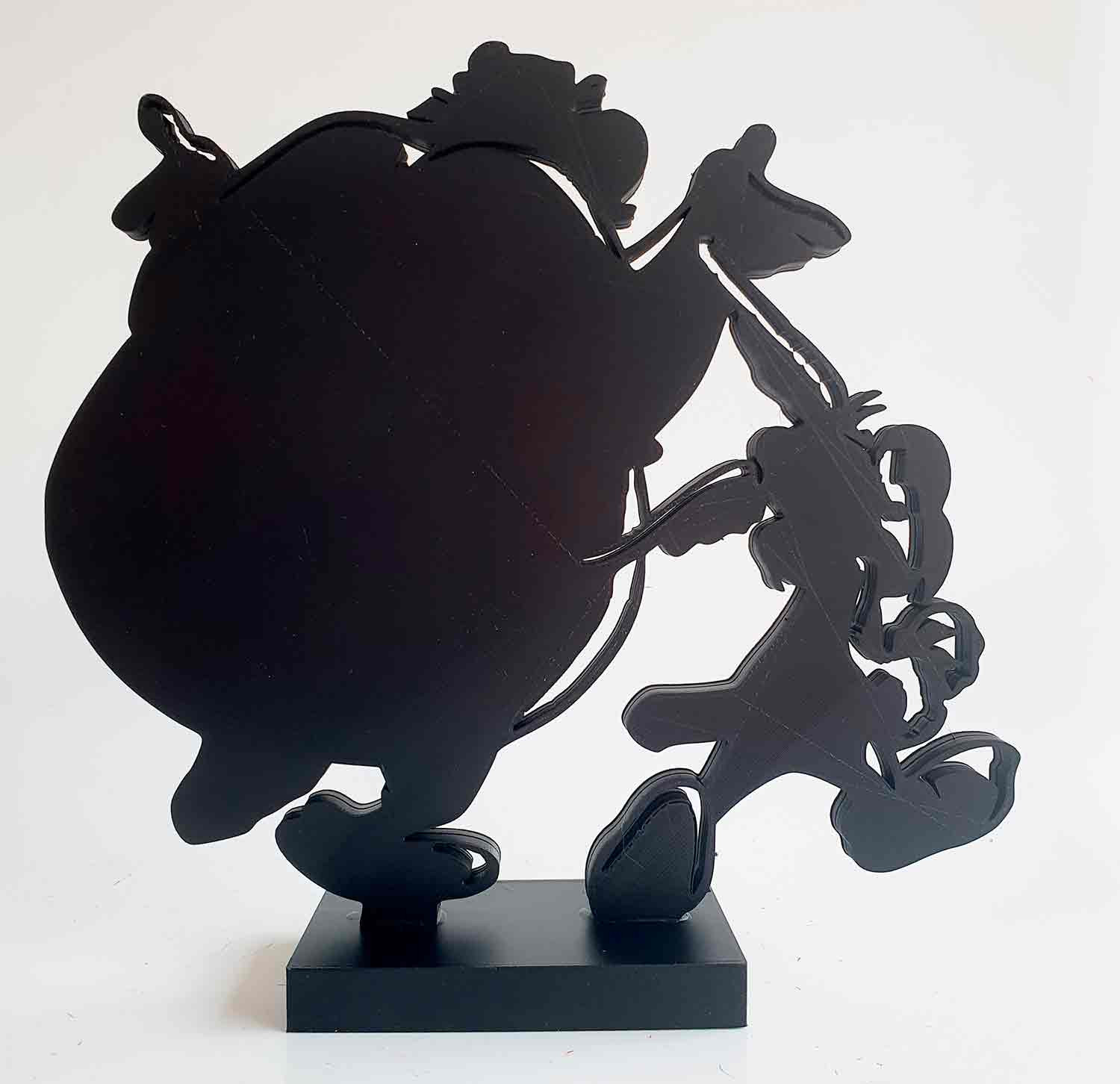 PyB, Obelix et Asterix, sculpture - Galerie de vente et d’achat d’art contemporain en ligne Artalistic