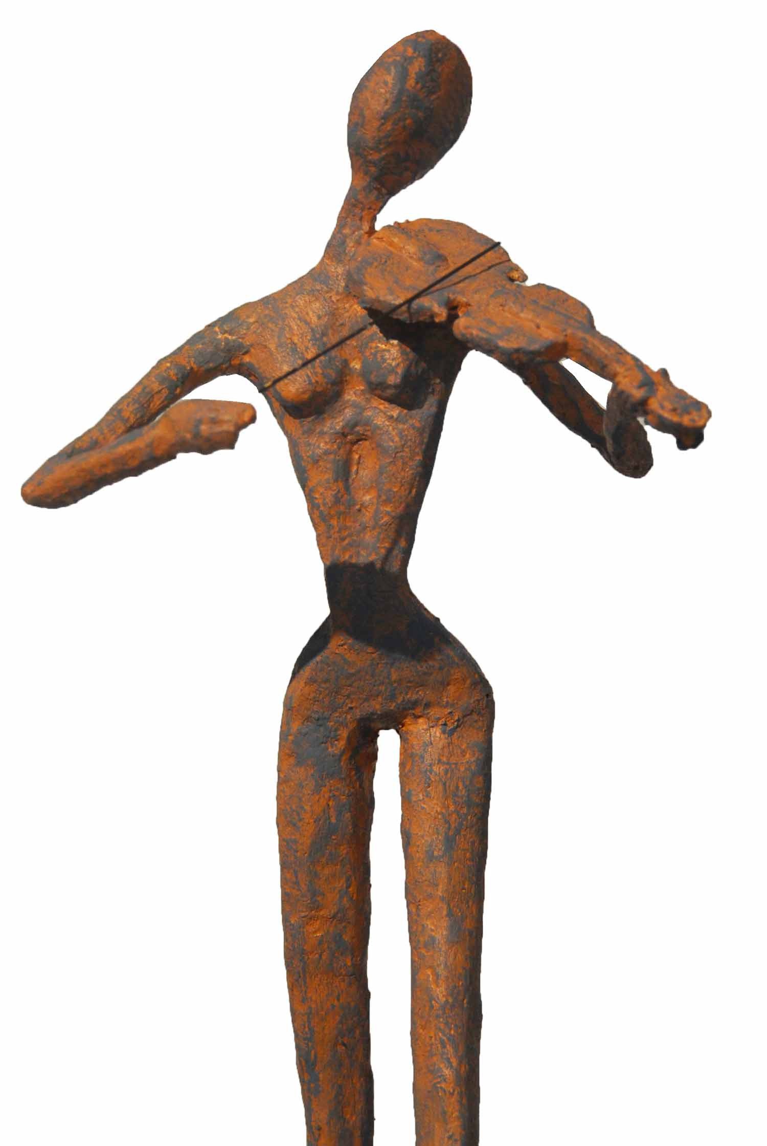 ChrisB, Montmartre au violon, sculpture - Galerie de vente et d’achat d’art contemporain en ligne Artalistic