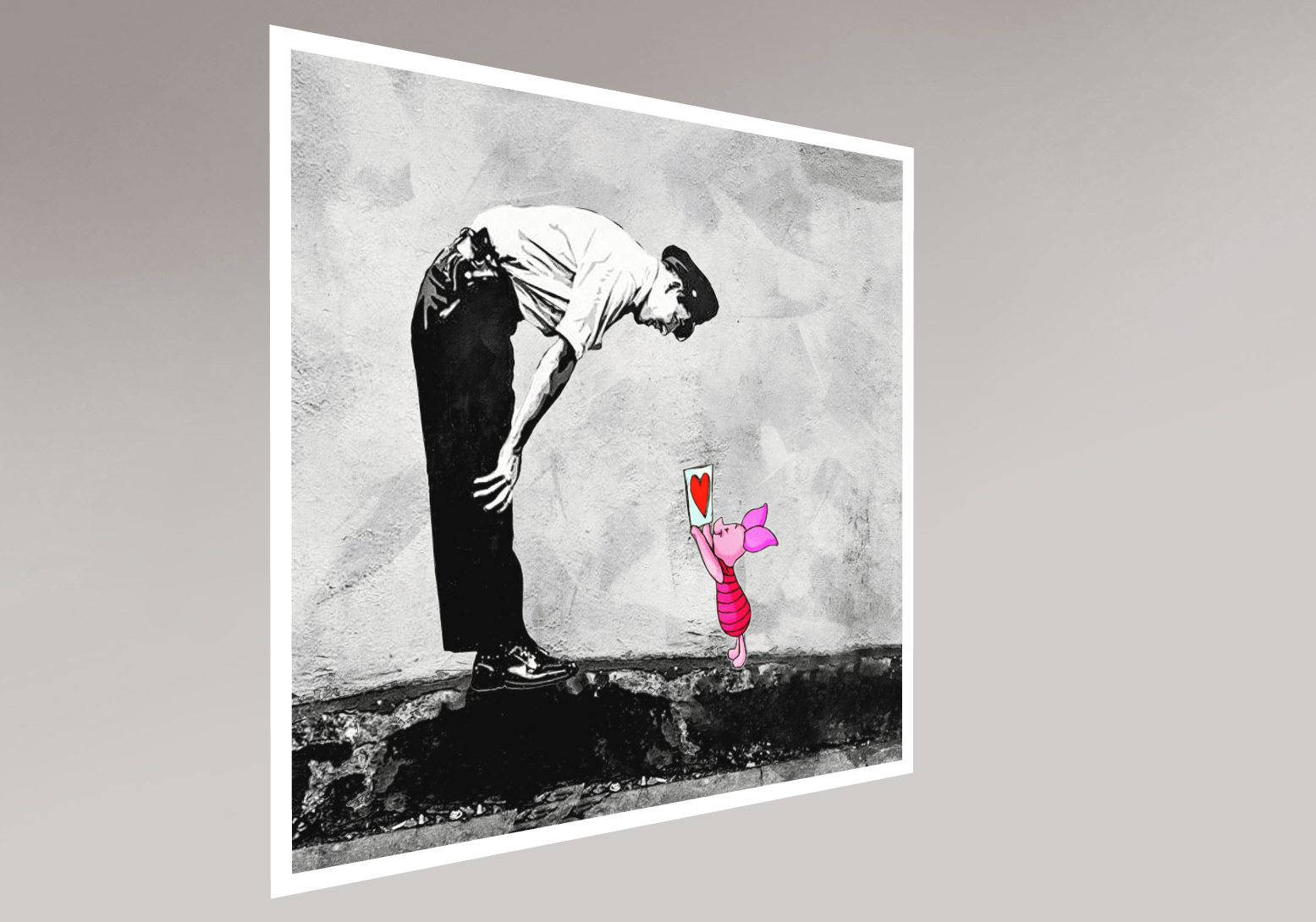 Benny Arte, Banksy, hello Porcinet, edition - Galerie de vente et d’achat d’art contemporain en ligne Artalistic