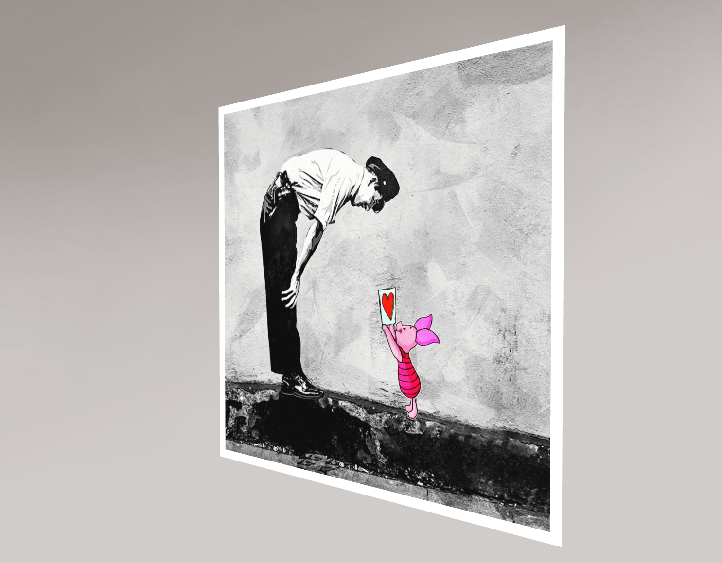 Benny Arte, Banksy, hello Porcinet, edition - Galerie de vente et d’achat d’art contemporain en ligne Artalistic