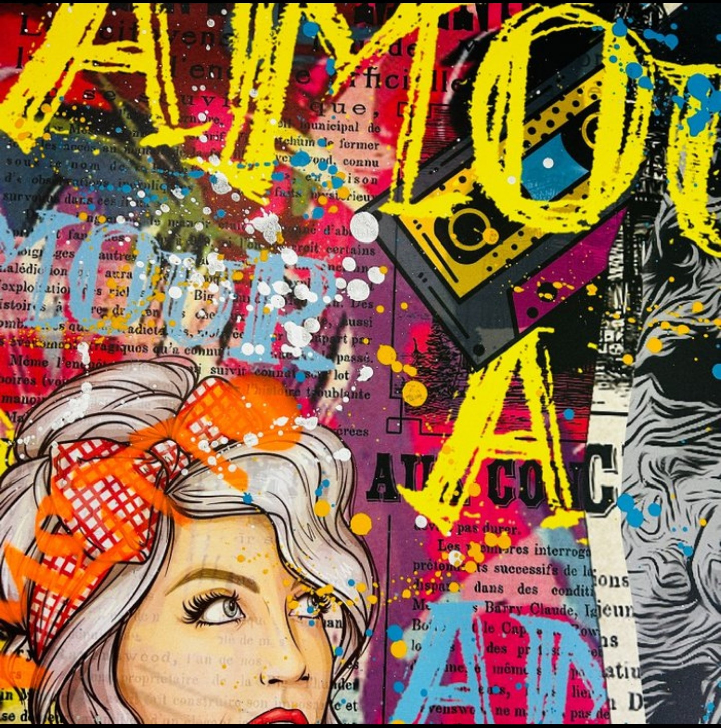 Talion, Serge Gainsbourg, peinture - Galerie de vente et d’achat d’art contemporain en ligne Artalistic