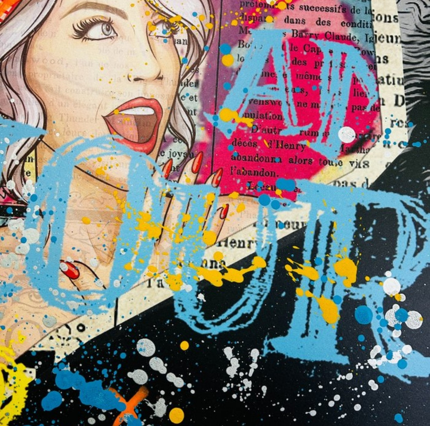 Talion, Serge Gainsbourg, peinture - Galerie de vente et d’achat d’art contemporain en ligne Artalistic