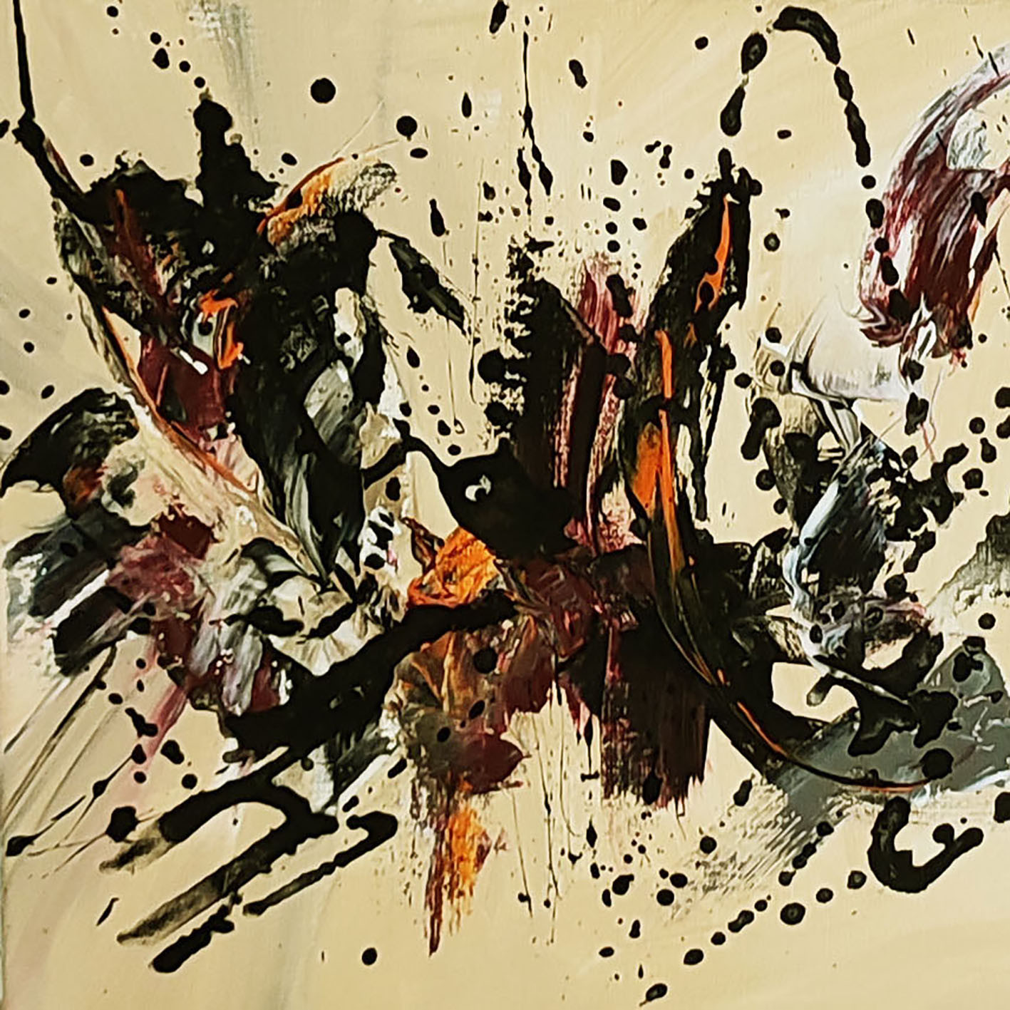 Âme Sauvage, Collision dans l'autre monde, peinture - Galerie de vente et d’achat d’art contemporain en ligne Artalistic