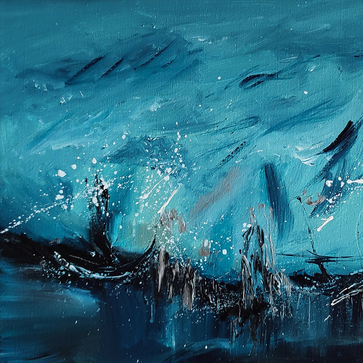 Âme Sauvage, Les joueuses du vent, peinture - Galerie de vente et d’achat d’art contemporain en ligne Artalistic