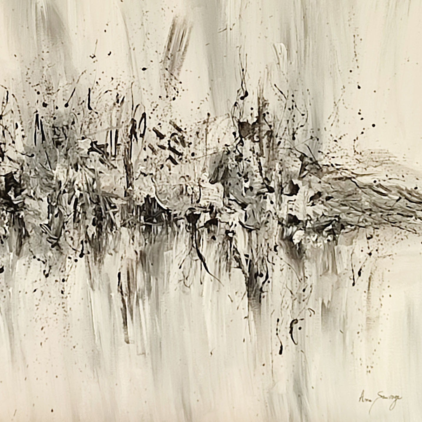 Âme Sauvage, tempête de neige, peinture - Galerie de vente et d’achat d’art contemporain en ligne Artalistic