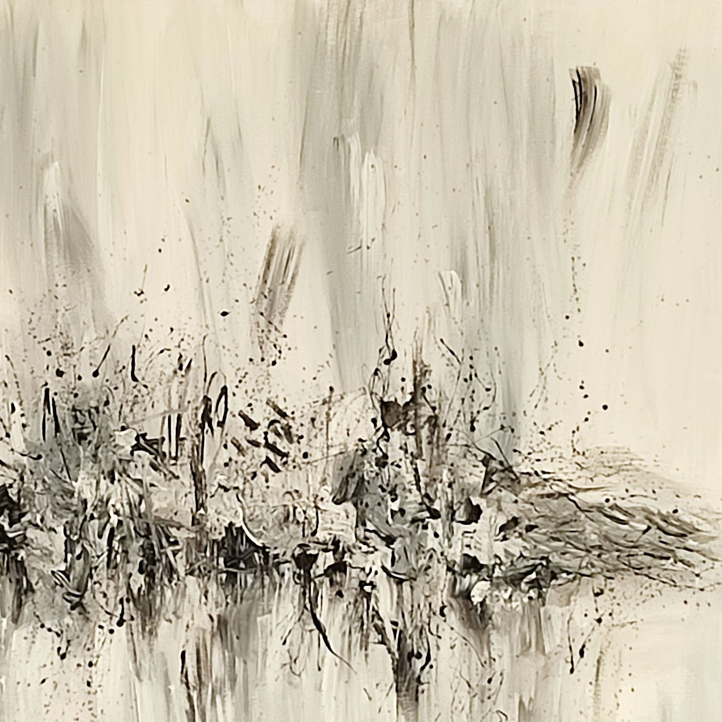Âme Sauvage, tempête de neige, peinture - Galerie de vente et d’achat d’art contemporain en ligne Artalistic