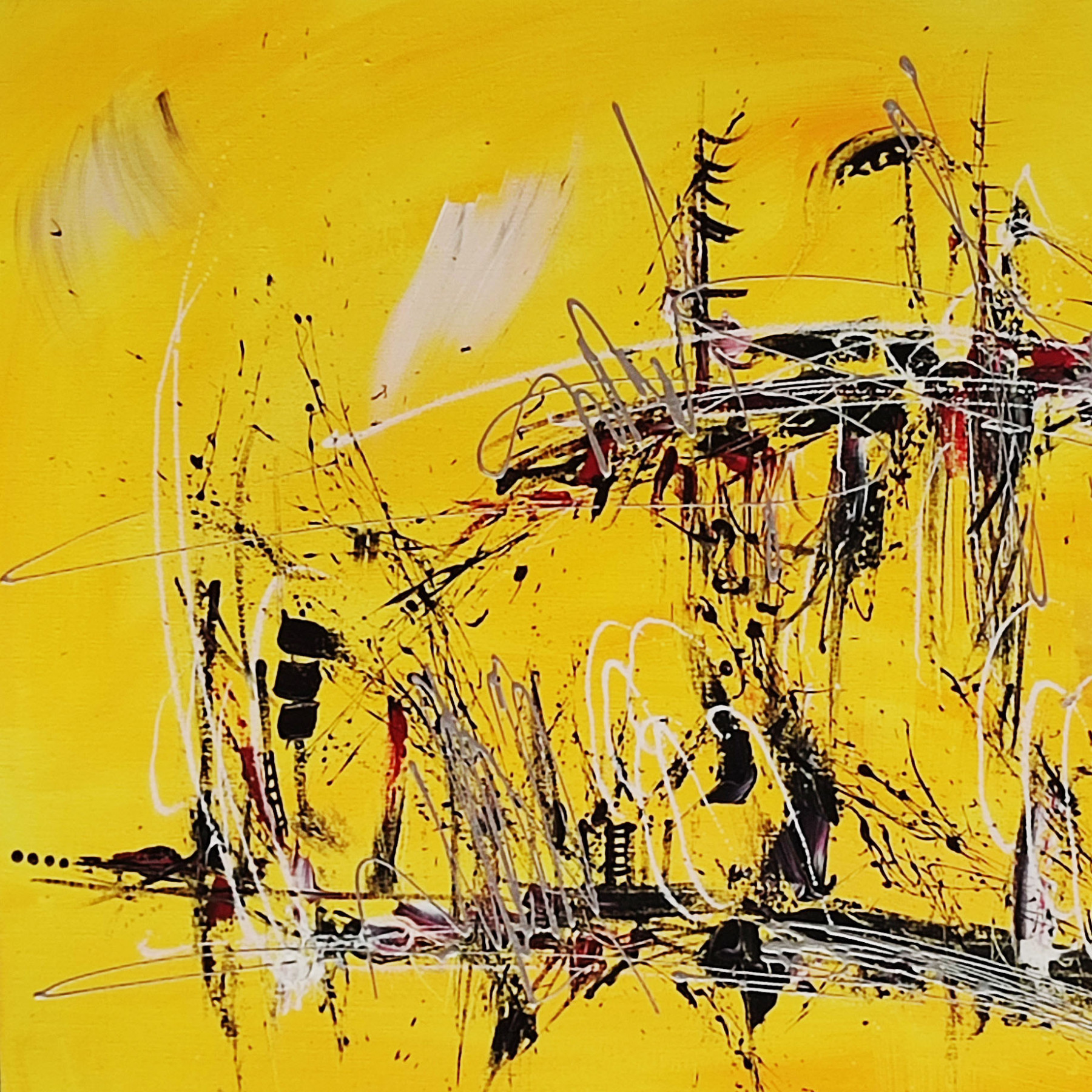 Âme Sauvage, Sous le pont, peinture - Galerie de vente et d’achat d’art contemporain en ligne Artalistic