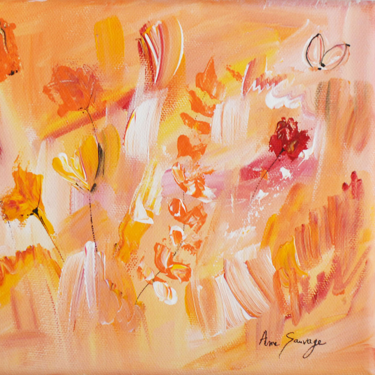 Âme Sauvage, dessin floral, peinture - Galerie de vente et d’achat d’art contemporain en ligne Artalistic