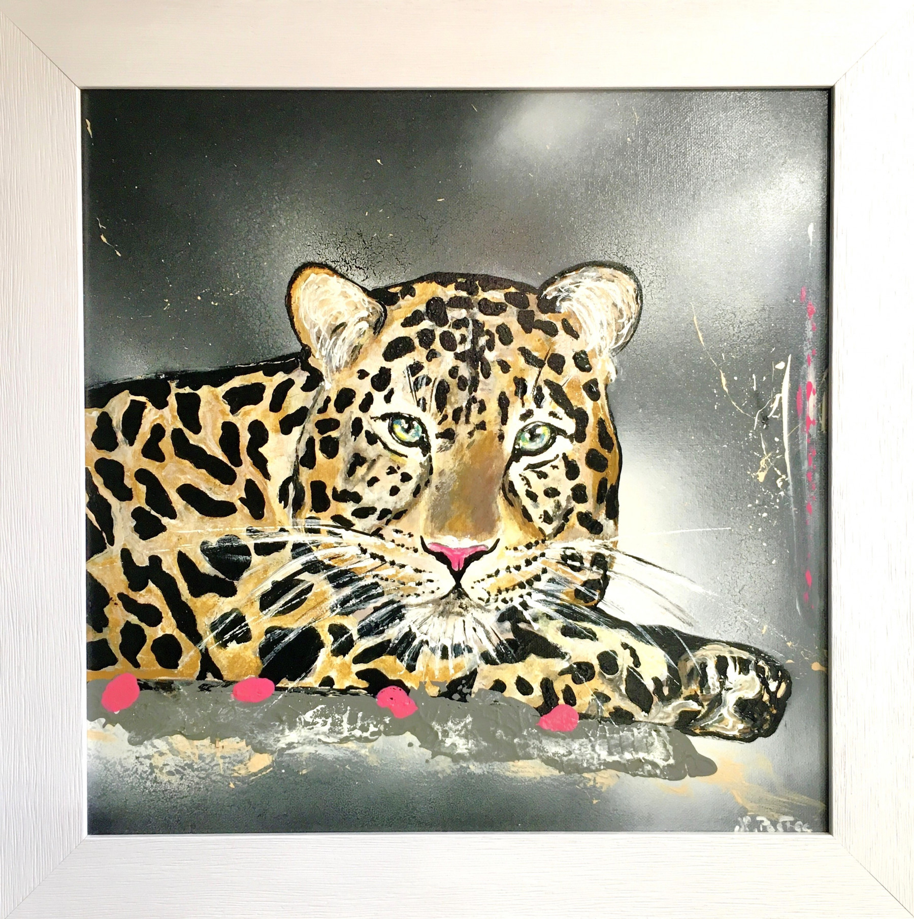 Nicolas Postec, Léopard, peinture - Galerie de vente et d’achat d’art contemporain en ligne Artalistic