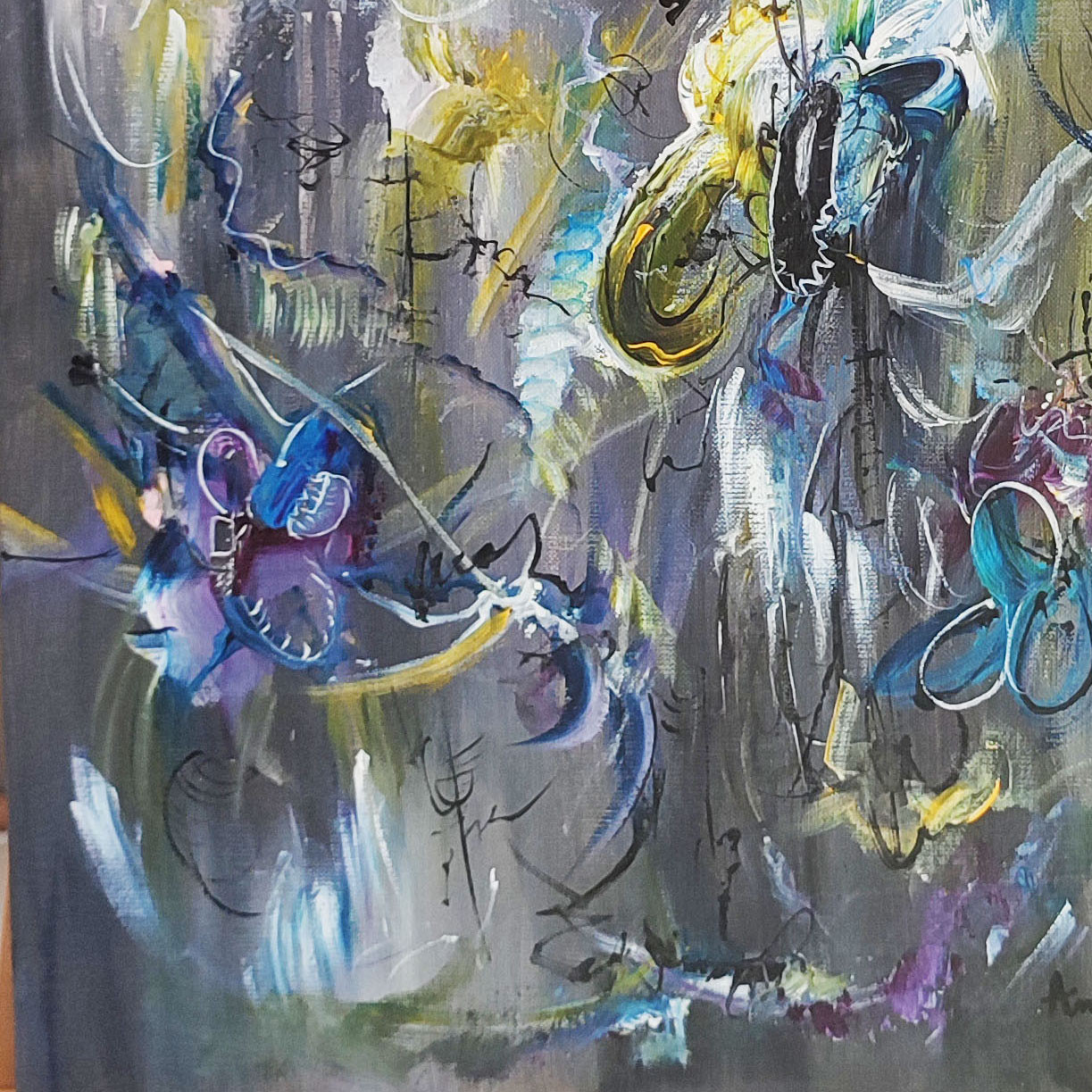 Âme Sauvage, Joie des papillons, peinture - Galerie de vente et d’achat d’art contemporain en ligne Artalistic