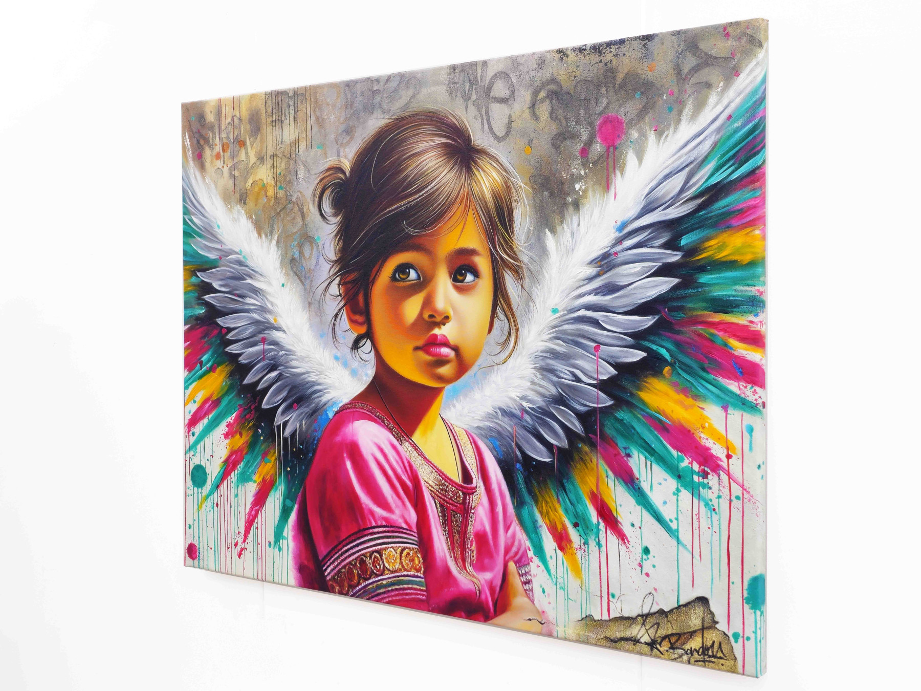 Vincent Bardou, L'ange de l'innocence, peinture - Galerie de vente et d’achat d’art contemporain en ligne Artalistic