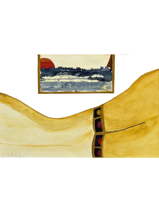 The Seasons,  Echoes to the  Curves of  Humans and  Nature.  No.11 Yellow  Sand