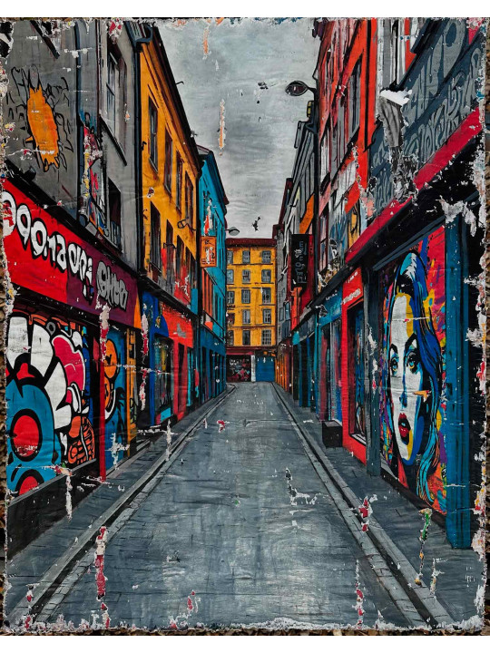 Tags in the street