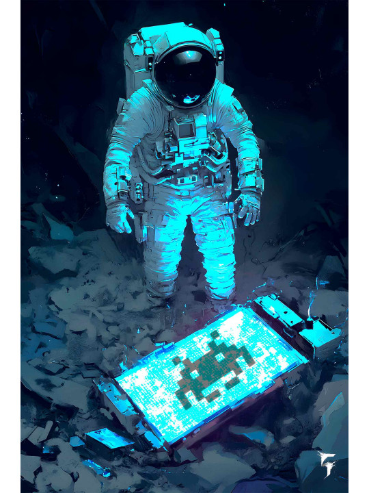 Lunar Invasion: Hommage à Invader