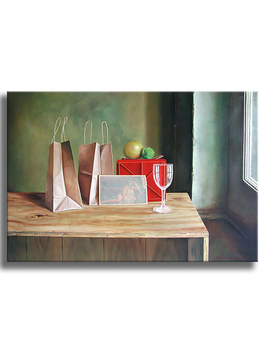 Girl and Two Bags