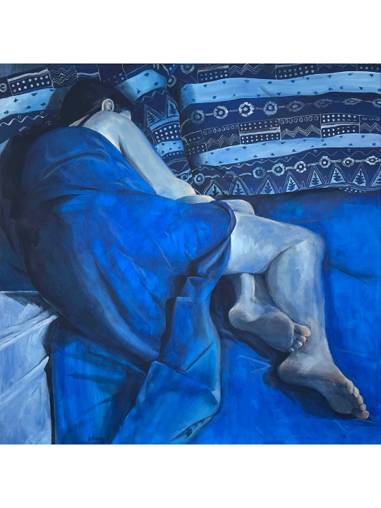 LA FILLE DANS LES DRAPS BLEUS