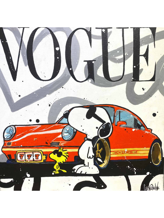 Snoopy et sa Porsche 911