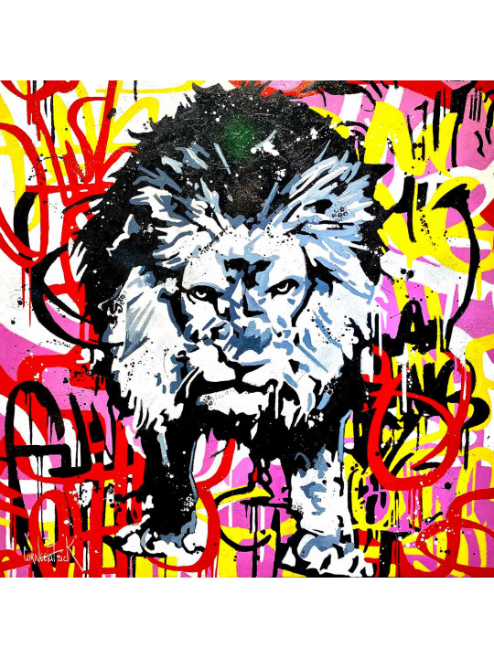 Graffiti lion king