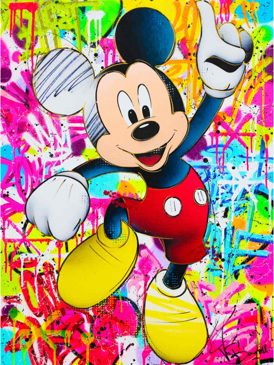 ▷ Peinture Minnie shopping par Kikayou