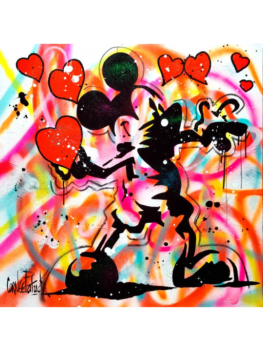 Mickey graffiti love