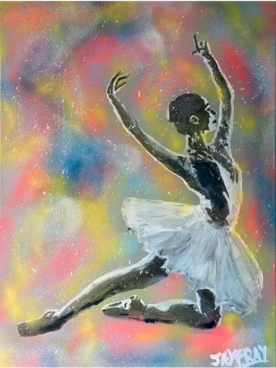 Danseuse au sol color