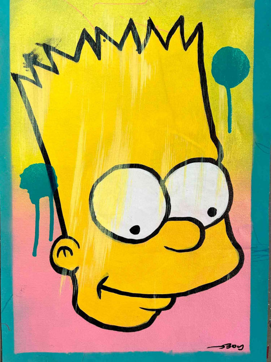 Bart Simpson Cartoon Pop Art
