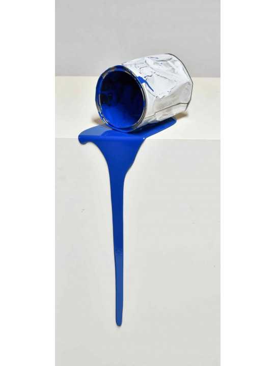 Le vieux pot de peinture bleu - 365