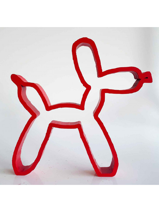 chien Koons rouge