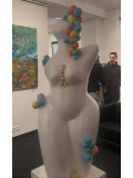 Mouna Ben Ahmed, Bubble lady, sculpture - Galerie de vente et d’achat d’art contemporain en ligne Artalistic