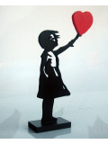 Spyddy, Fille ballon coeur Banksy, sculpture - Galerie de vente et d’achat d’art contemporain en ligne Artalistic