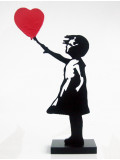 Spyddy, Fille ballon coeur Banksy, sculpture - Galerie de vente et d’achat d’art contemporain en ligne Artalistic