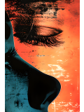 Chroma, Visage bleu oeil rouge, edition - Galerie de vente et d’achat d’art contemporain en ligne Artalistic