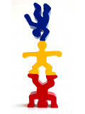 PyB, Totem acrobate Haring, sculpture - Galerie de vente et d’achat d’art contemporain en ligne Artalistic