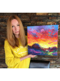Oxypoint, Blazing Sky, peinture - Galerie de vente et d’achat d’art contemporain en ligne Artalistic