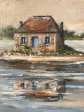 Marie-Laure Souq, Une escapade à Saint-Cado, peinture - Galerie de vente et d’achat d’art contemporain en ligne Artalistic