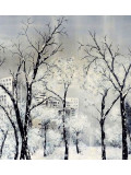 Anne Robin, Ville assoupie, peinture - Galerie de vente et d’achat d’art contemporain en ligne Artalistic