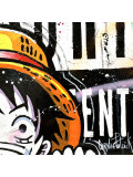 Patrick Cornée, Luffy au chapeau de paille, peinture - Galerie de vente et d’achat d’art contemporain en ligne Artalistic