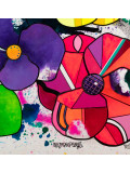 Aurélie Pfaadt, Rainbow poppies flowers, peinture - Galerie de vente et d’achat d’art contemporain en ligne Artalistic