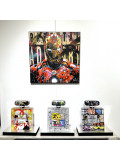 Patrick Cornée, Iron Man love Rock'n roll, peinture - Galerie de vente et d’achat d’art contemporain en ligne Artalistic